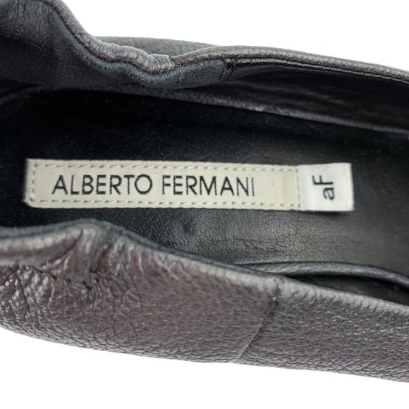 ALBERTO FERMANI  Gray Kidskin Italian‎ Leather Pumps - Picture 3 of 10